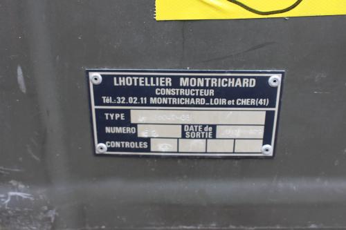 Transportkiste Kiste Bundeswehr Transportbox GFK Lhotelier Mont 60x55x32 Gebr N2